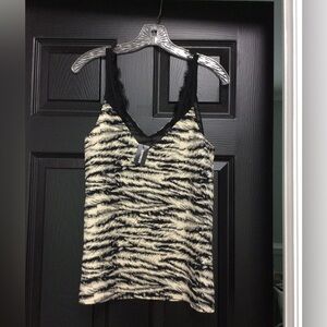 Express Black & Beige Top Size M